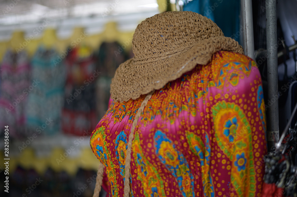 Fototapeta premium Clothes that are on the dummy and hat