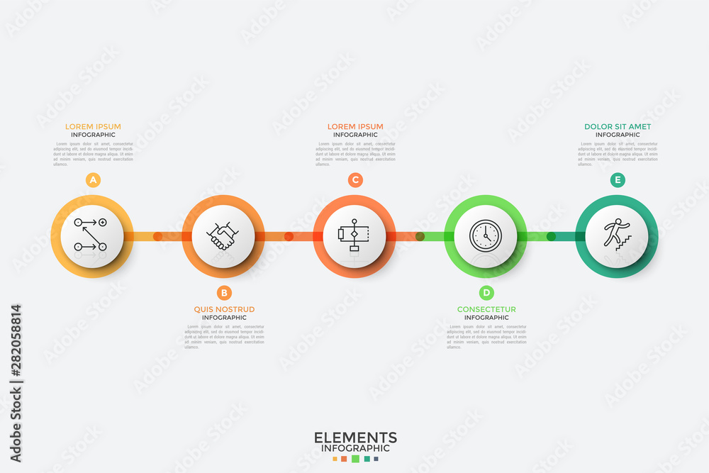 Fototapeta premium Modern Infographic Template