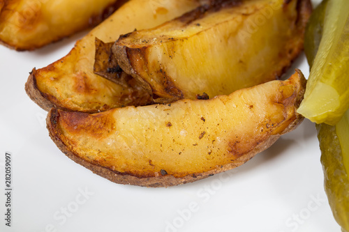 Traditional roast potatoes.