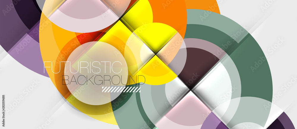 Geometric design abstract background - circles Geometric design abstract background - circles