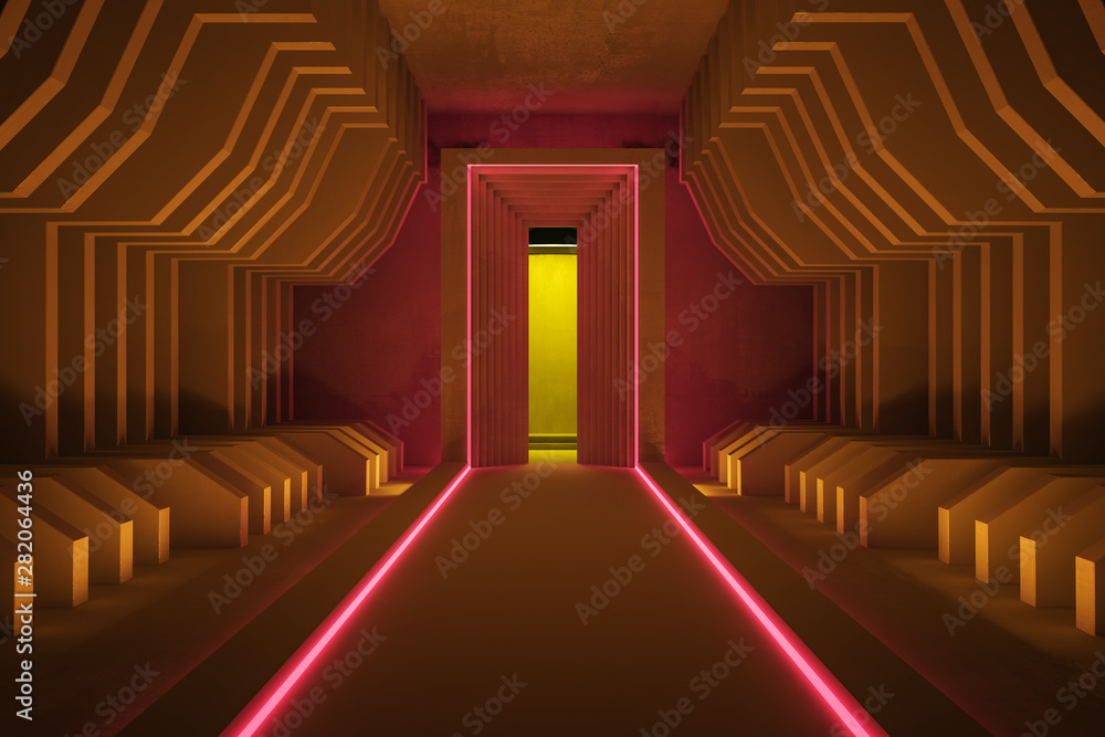 Abstract brown tunnel Abstract brown tunnel