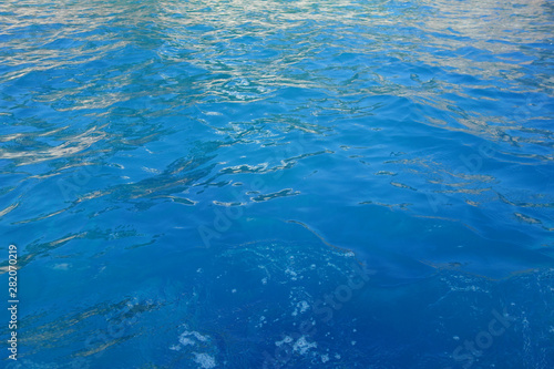 Blue clear water