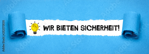 Wir bieten Sicherheit! photo