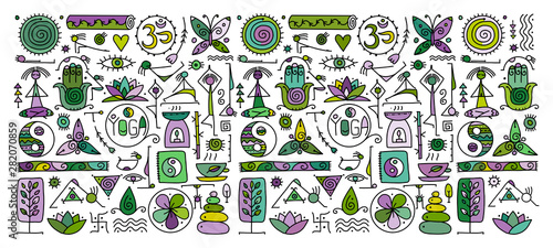 Yoga background for your design