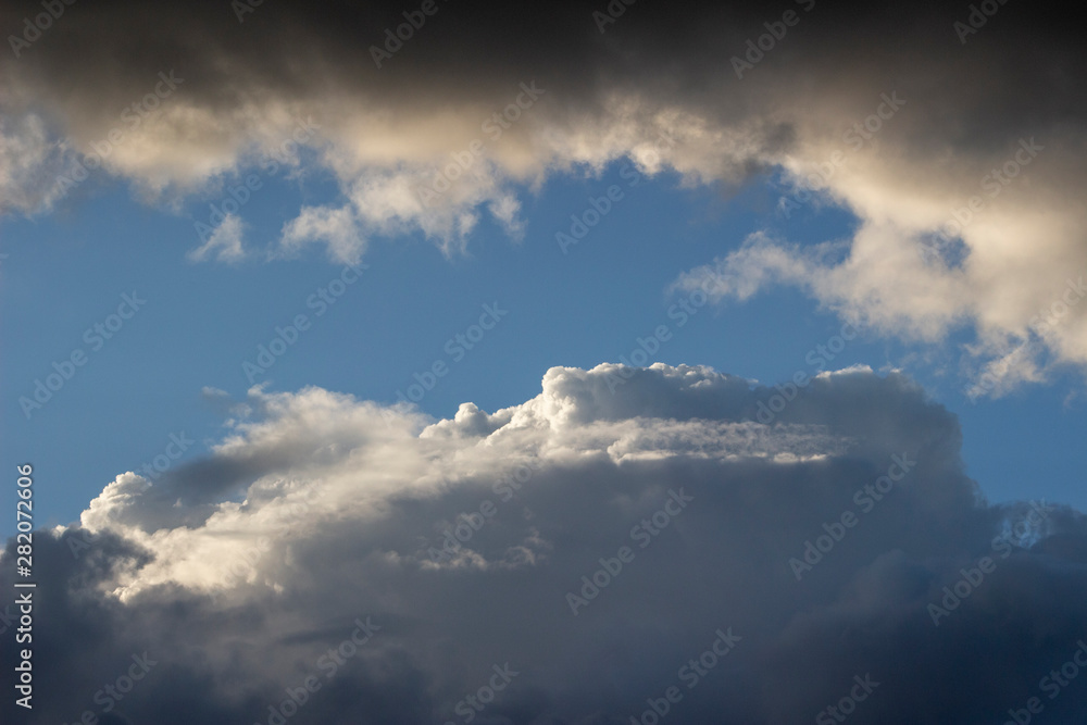 dramatic sky with clouds