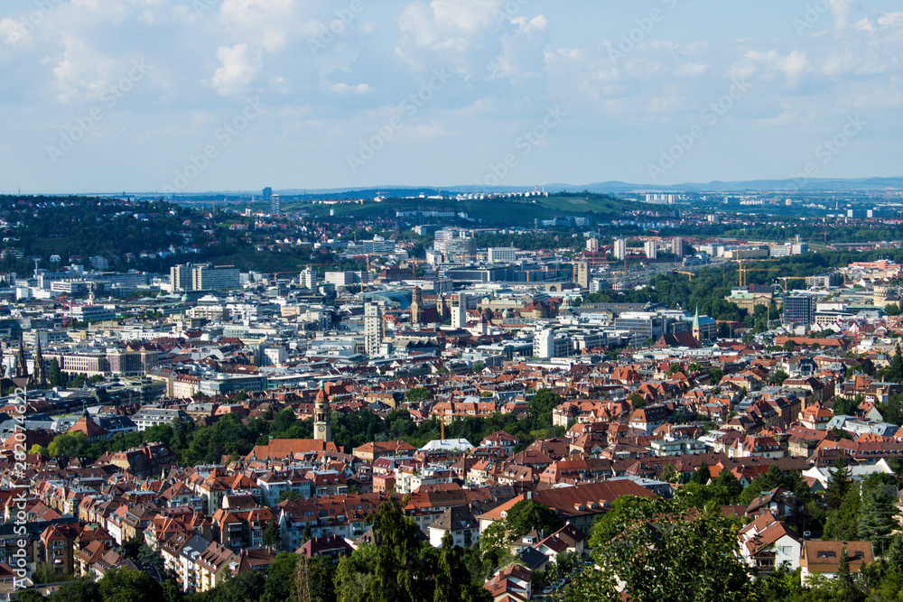 aerial view of Stuttgart