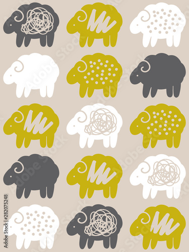 北欧風のシームレスパターン