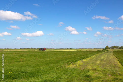 Typical rural landscape of southwestern part of Dutch province Friesland © roelmeijer