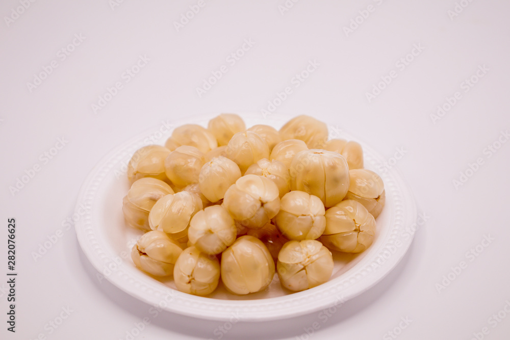 Longkong fruit or Duku fruit isolate on white background. (Southern langsat fruits or lansium domesticum) Longkong fruit or Duku fruit isolate on white background. (Southern langsat fruits or lansium domesticum)