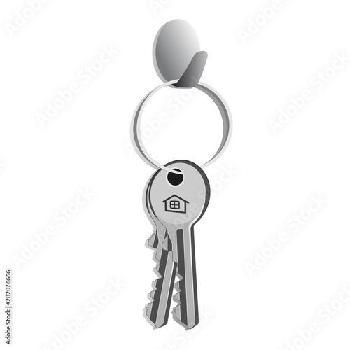 Keys on the hanger, at the door, so as not to forget when you leave the house