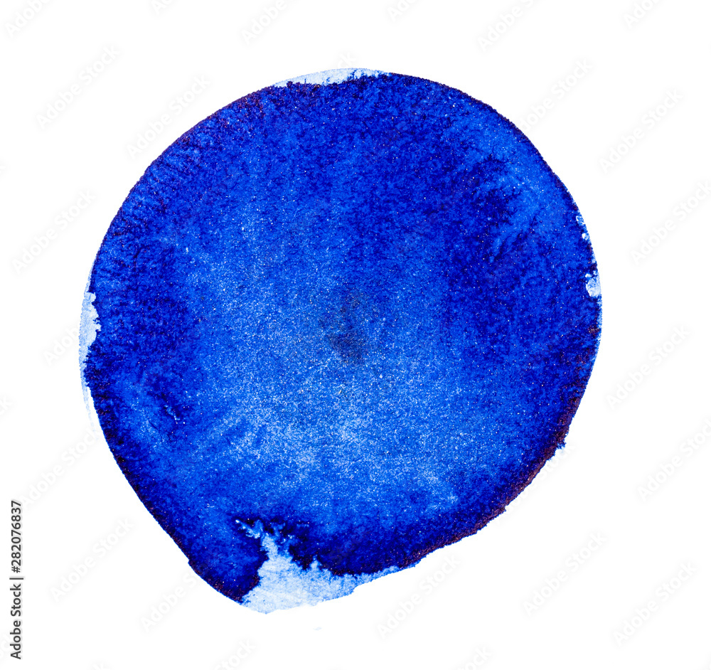 Real Watercolor Blue Brush Stain, Banner and Background for Unique Creative Design Real Watercolor Blue Brush Stain, Banner and Background for Unique Creative Design