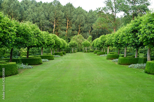 Sasnieres; France - june 30 2019: du Plessis Sasnieres garden photo