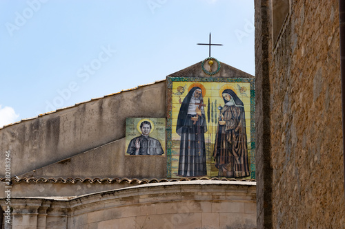 Le famose ceramiche della Scalinata di Santa Maria del Monte di Caltagirone in Sicilia photo