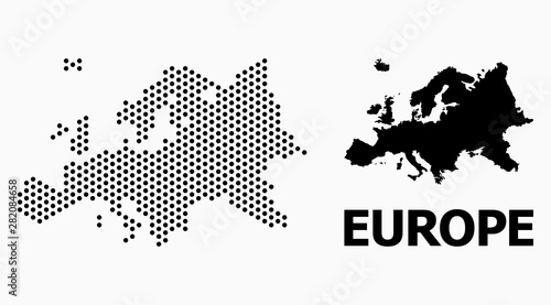 Pixel Pattern Map of Europe