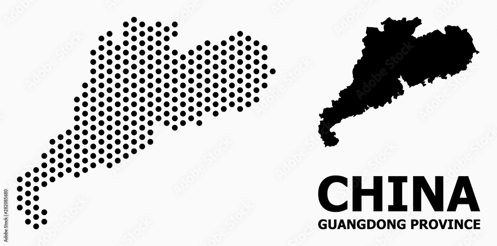 Pixelated Pattern Map of Guangdong Province