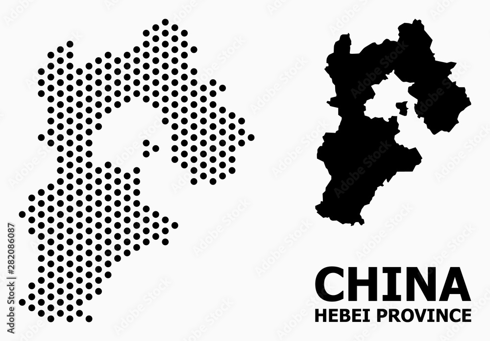 Pixelated Pattern Map of Hebei Province