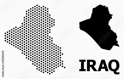Pixelated Pattern Map of Iraq