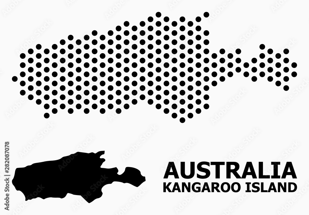 Dot Pattern Map of Kangaroo Island