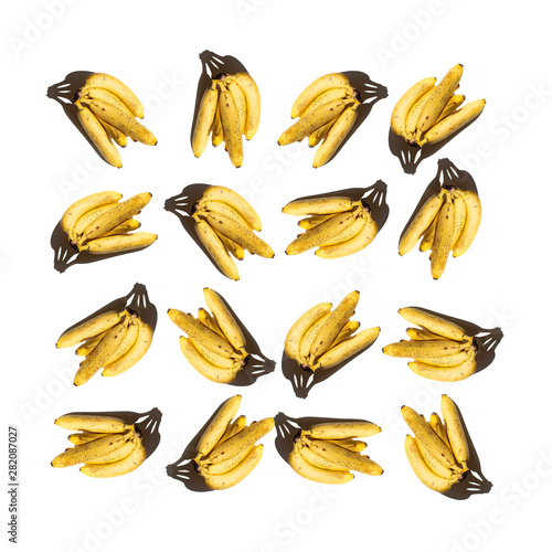 Abstract background with yellow bananas