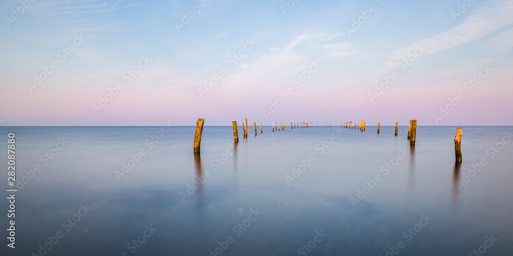 Groyne at the beach at Albuen