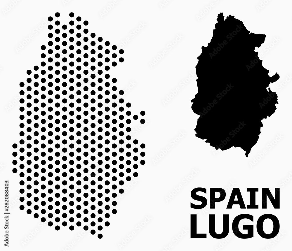 Pixelated Pattern Map of Lugo Province