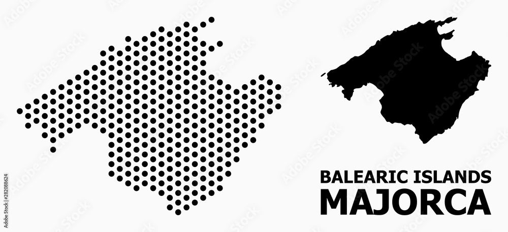 Pixelated Pattern Map of Majorca