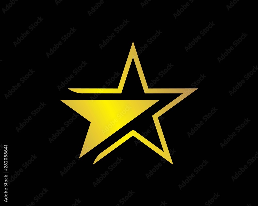 Obraz premium Star Logo Template vector icon illustration