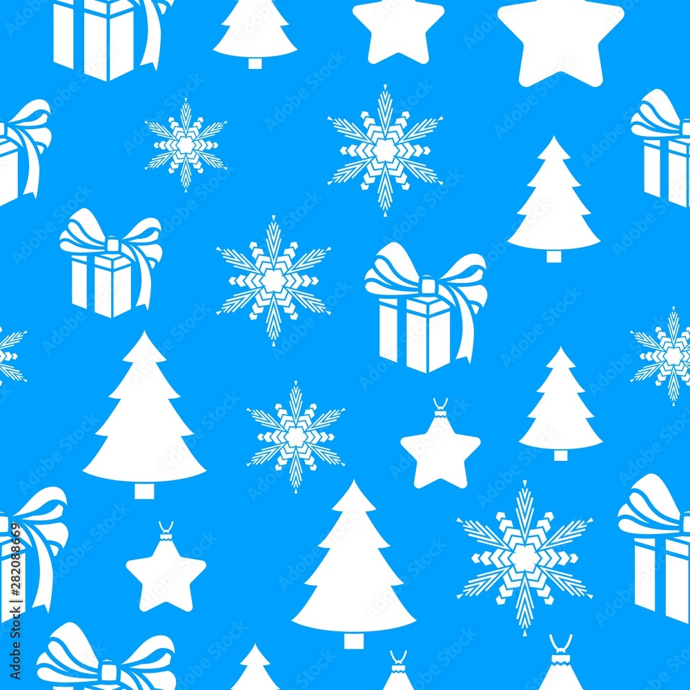 Winter white snowflakes card vector on blue background. Macro flying border illustration, holiday banner with flakes confetti scatter frame, snow elements. Cold season symbols. Wrapping paper and foil