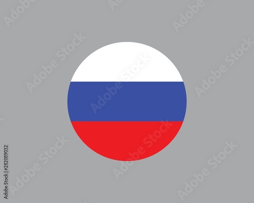 russian flag icon logo vector