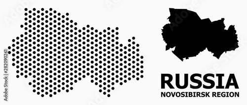 Dot Pattern Map of Novosibirsk Region