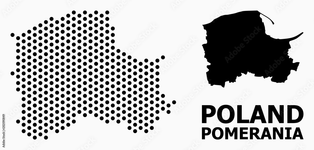 Pixelated Pattern Map of Pomerania Province
