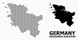 Pixelated Pattern Map of Schleswig-Holstein State