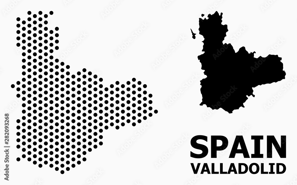 Pixelated Mosaic Map of Valladolid Province