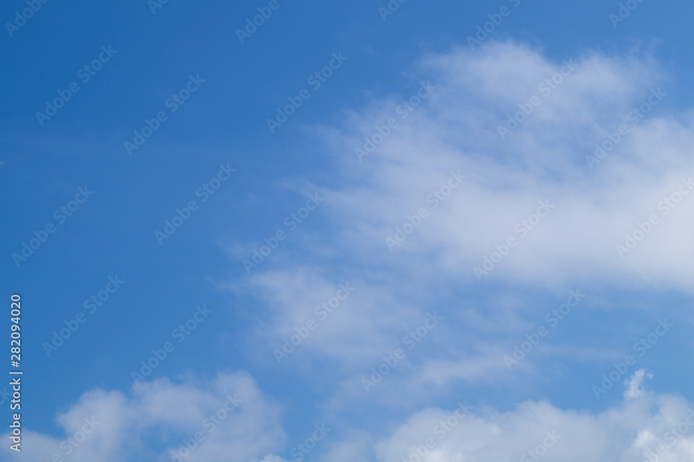 Whites clouds in blue sky, beautiful backgrounds