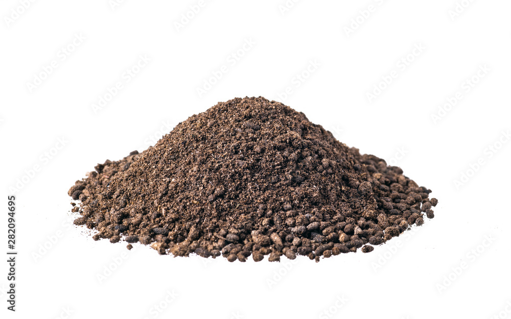 Guano fertilizer isolated on white background Guano fertilizer isolated on white background