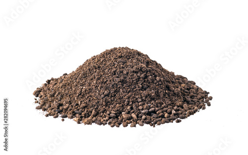 Guano fertilizer isolated on white background photo