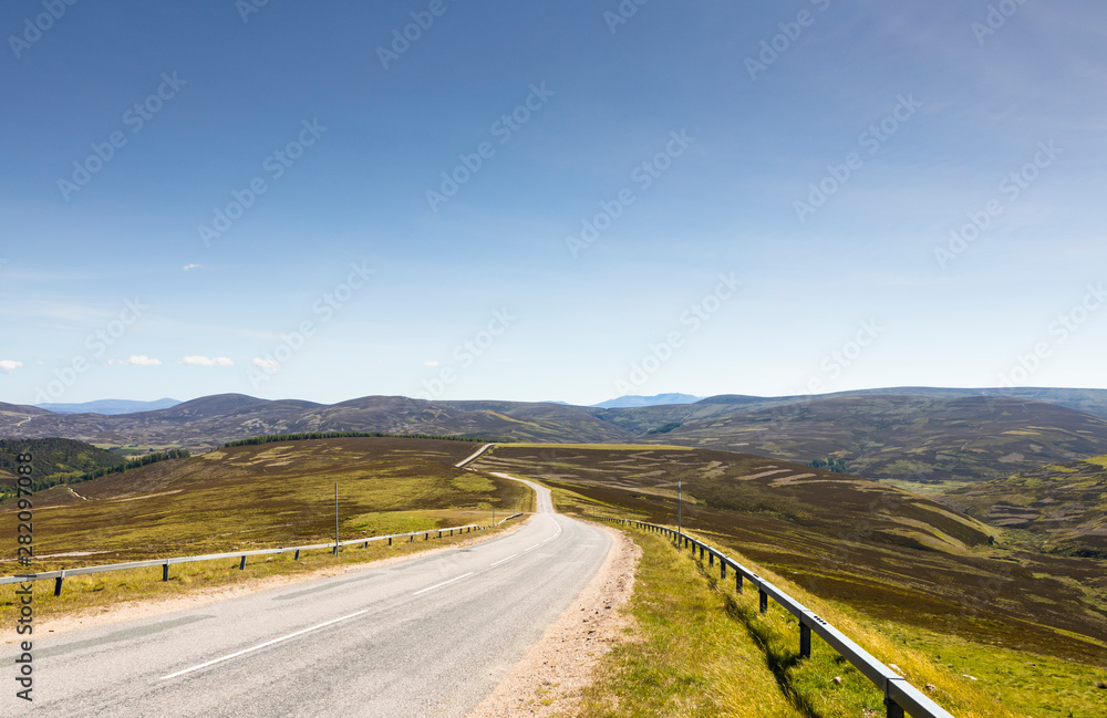 road winding trough Scotlands east highlands road winding trough Scotlands east highlands