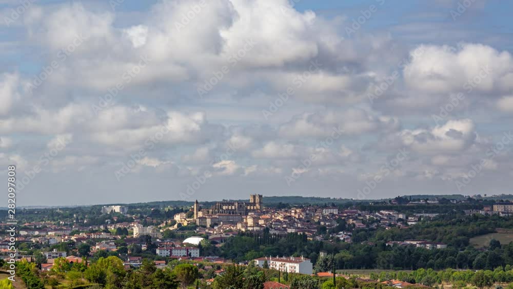 Timelapse of the city under o cloudy sky Timelapse of the city under o cloudy sky