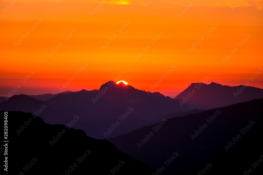 Sunrise in the beautiful Tirol (Austria)