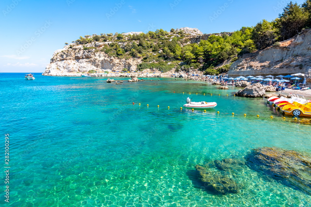 Anthony Quinn Bay on Rhodes island in Greece