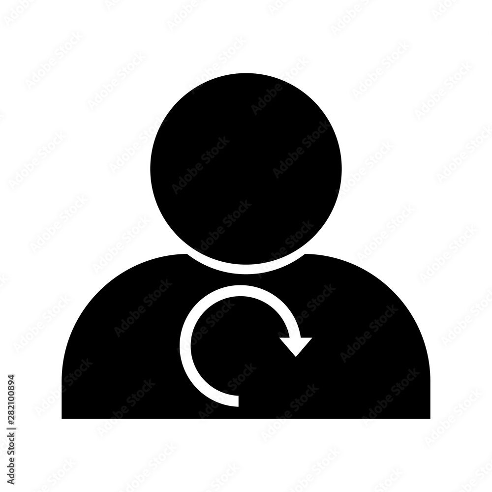 Black user icon vector illustration Black user icon vector illustration