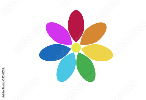 Design icons vector illustration of a flower (chamomile).