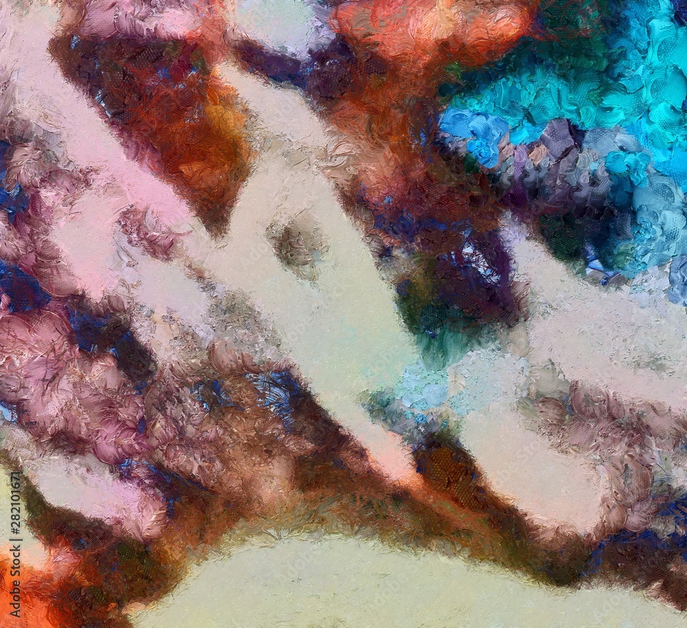 Colorful oil and watercolor background for creating unique products and decorate original prints. Rough beautiful pattern. Grunge scratched template.