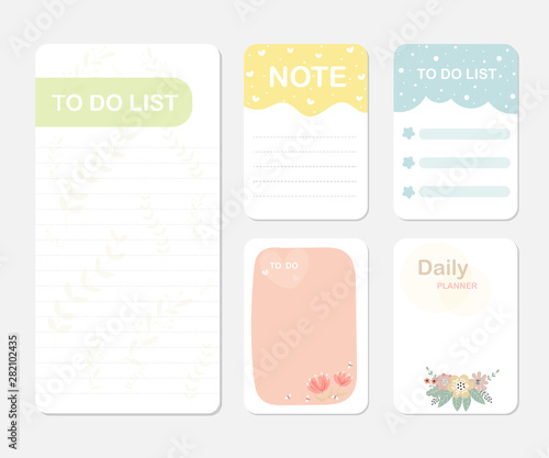 design elements for notebook, diary, stickers and other template.vector,illustration.