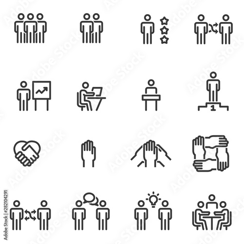 People Icons , Person  Business Work Group Team Vector