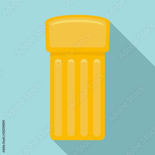 Inflatable mattress icon. Flat illustration of inflatable mattress vector icon for web design