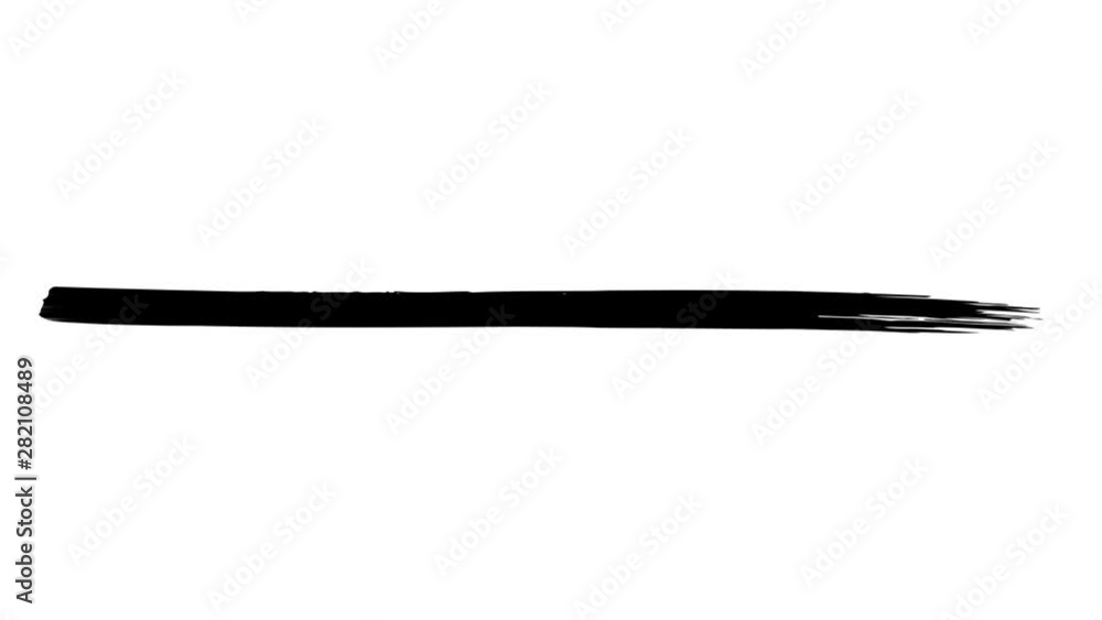 Animation of a long abstract brush stroke Animation of a long abstract brush stroke