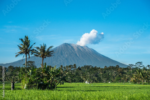 active volcano Agung in Bali 