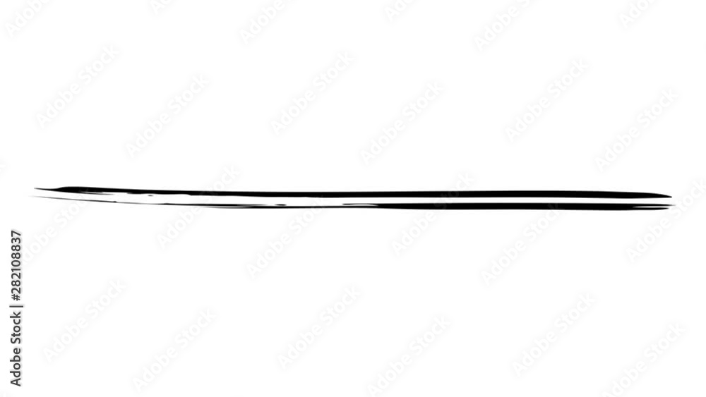 Animation of a long abstract brush stroke Animation of a long abstract brush stroke