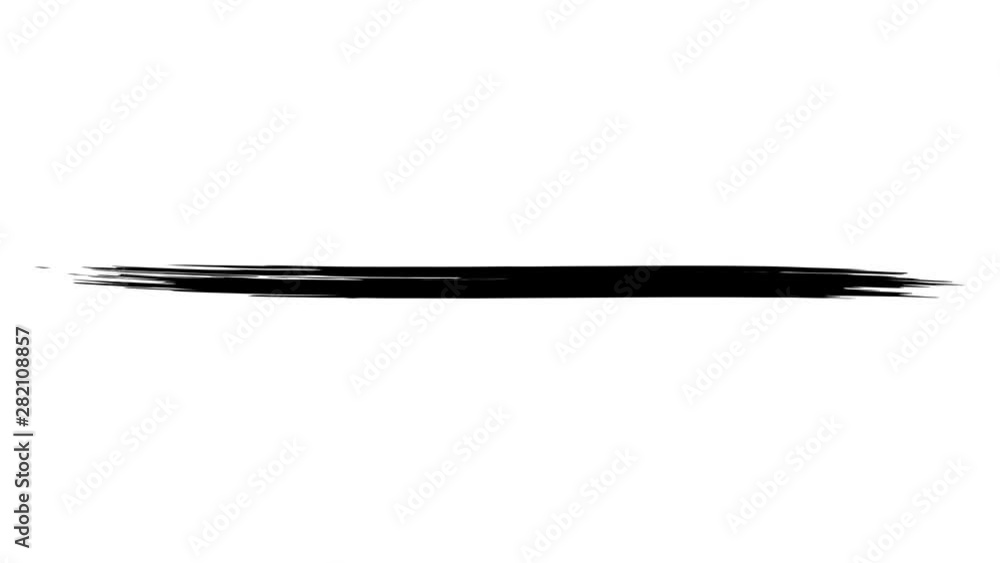 Animation of a long abstract brush stroke Animation of a long abstract brush stroke